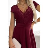 Numoco Chiffon dress with lace neckline | Shoptok.si