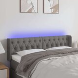  Uzglavlje tamnosivo 147x16x78/88 cm od tkanine | shoptok.hr