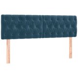  box spring s madracem LED tamnoplavi 140x200 cm baršun | shoptok.hr