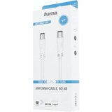 Hama 205046 3 m antenski koaksialni kabel, bel, 90 dB | Shoptok.si