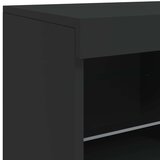  Komoda s LED svjetlima crna 163x37x67 cm | shoptok.hr