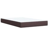 vidaXL Box spring postelja z vzmetnico temno rjava 120x190 cm blago, (21308960) | Shoptok.si