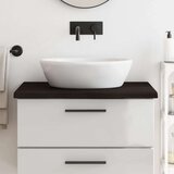  Kopalniški pult temno siv 80x60x4 cm obdelan trden les | Shoptok.si