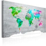  Slika - World Map: Green Paradise 60x40 | shoptok.hr