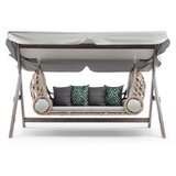 Hanah home Baštenska trostruka ljuljaška stolica Saltanat Grey | ePonuda.com