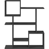 vidaXL Sobna pregrada / regal za knjige crni 92x29x112 cm drveni | shoptok.hr