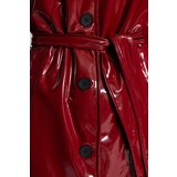 Trendyol Burgundy Shiny Belted Trench Coat | ePonuda.com