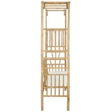  Vrtni luk s klupom Krem bijela 115 x 50 x 205 cm Bambus | shoptok.hr