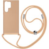 AVIZAR Samsung S23 ultra etui z vrvico, serija NeckShell pudrasto roza, (20670306) | Shoptok.si