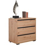 CARRYHOME komoda, antracit, barve hrasta | Shoptok.si