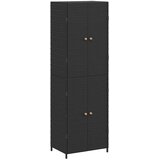  Vrtni ormarić za pohranu crni 59 x 40 x 180 cm od poliratana | shoptok.hr
