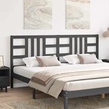  Uzglavlje za krevet sivo 206 x 4 x 100 cm od masivne borovine | shoptok.hr