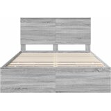  Krevetna konstrukcija Siva Sonoma 140 x 200 cm Inženjersko Drvo | shoptok.hr