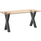  Noge za blagovaonski stol u obliku slova X, 2 kom, antracit, 60 x (72-73) cm, čelik | shoptok.hr