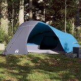 The Living Store Šotor za kampiranje za 4 osebe moder vodoodporen - Šotor Za Kampiranje, (21836417) | Shoptok.si