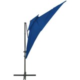  Konzolni suncobran s dvostrukim vrhom 250 x 250 cm azurni | shoptok.hr