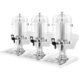 vidaXL Trojni dispenzer za sok nerjaveče jeklo 3 x 8 L Cene