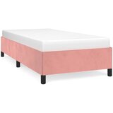 The Living Store Posteljni okvir roza 100x200 cm žamet - Posteljni Okvir, (21489307) | Shoptok.si