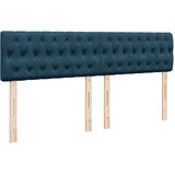  s oprugama i madracem plavi 200x200 cm baršunasti | shoptok.hr