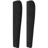  Vzglavje z ušesi črno 163x23x118/128 cm žamet, (20953312) | Shoptok.si