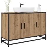 vidaXL Kopalniška omara za umivalnik artisan hrast 90 x 33 x 60 cm | Shoptok.si