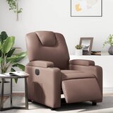 Maison Chic Električni naslanjač - Relax naslanjač rjavo umetno usnje, (22061704) | Shoptok.si