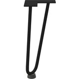 vidaXL Noge za mizo za lase 4 kosi črna 30 cm trdno jeklo | Shoptok.si