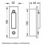  LED SVETILJKA JM-061 ZIDNA 3W 3000K CRNA Cene