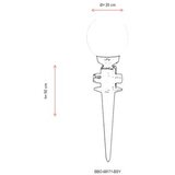 Opviq Vanjska zidna lampa BBO-68171-BSY, 50 cm, E27, 40W, IP65, Crna | Eponuda.ba