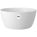 ELHO brussels Okrugla tegla za cvijeće (Vanjska dimenzija (ø x V): 23 x 10,8 cm, Plastika, Bijele boje, Mat) Cijene