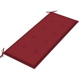  Jastuk za vrtnu klupu boja vina 120 x 50 x 3 cm tkanina Oxford | shoptok.hr