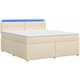  Boxspring krevet s madracem Krem 180 x 200 cm Tkanina | shoptok.hr