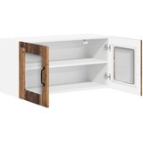 Zidni stakleni ormarić LUCCA Staro drvo 80 x 31 x 40 cm | Eponuda.com