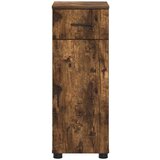 vidaXL Kopalniška omarica s predalom Dimljeni hrast 30 x 35 x 80 cm | Shoptok.si