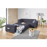 Miuform Antracitno siva raztegljiva/s prostorom za shranjevanje kotna sedežna garnitura (desni kot/v obliki črke L) Classy Sophie – | Shoptok.si