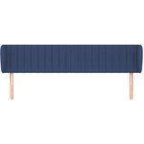  Uzglavlje s ušima plavi 183x23x78/88 cm od tkanine | shoptok.hr