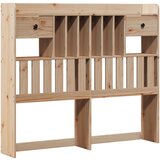 vidaXL Krevet s regalom za knjige bez madraca 135x190 cm od borovine | shoptok.hr