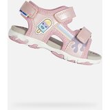 Geox Pink Girls Sandals Flaffee - Girls Cene
