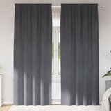 vidaXL Zavjese Super svjetlosiva Poliester 140 x 245 cm | shoptok.hr