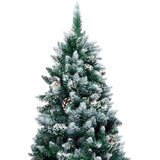vidaXL Umestno božično drevo Zelena 210 cm PVC, jeklo in plastika | Shoptok.si