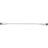 AXING SAT priključni kabel [1x F-vtič - 1x F-vtič] 0.30 m 85 dB bele barve, (20431935) Cene