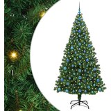 vidaXL Umestno božično drevo Zelena 210 cm PVC, jeklo in plastika | Shoptok.si
