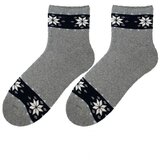 Bratex D-060 women's winter socks pattern 36-41 grey melange 015 Cene