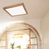  Brilagi-LED Prigušiva rasvetno telo WOODY FRAME LED/50W/230V hrast 60x60 cm IP44 + daljinski upravljač | Eponuda.com