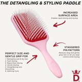 Denman Detangling D38 The Detangling & Styling Paddle velika ravna krtača za dolge lase Pink Crush 1 kos | Shoptok.si