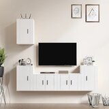 vidaXL 5-dijelni set TV ormarića sjajni bijeli konstruirano drvo Cijene