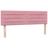 Box Spring krevet s madracem i LED ružičasti 140x220 cm baršun | shoptok.hr