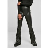 UC Ladies Ladies Synthetic Leather Flared Pants black Cene