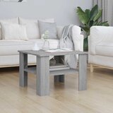  Stolić za kavu boja sivog hrasta 60x60x42 cm konstruirano drvo | shoptok.hr