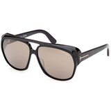 Tom Ford FT1103 01L ONE SIZE (61) Črna/Rjava Cene